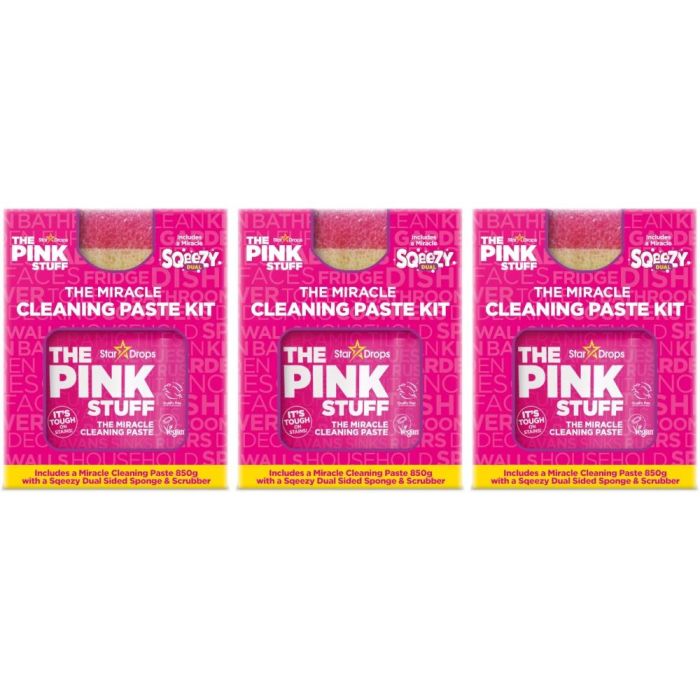 The Pink Stuff Cleaning Paste Kit 850g - Pack of 3