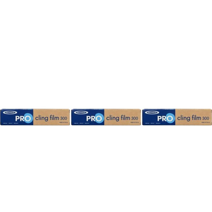 Prowrap Pro Cling Film 300mm x 300m - Pack of 3