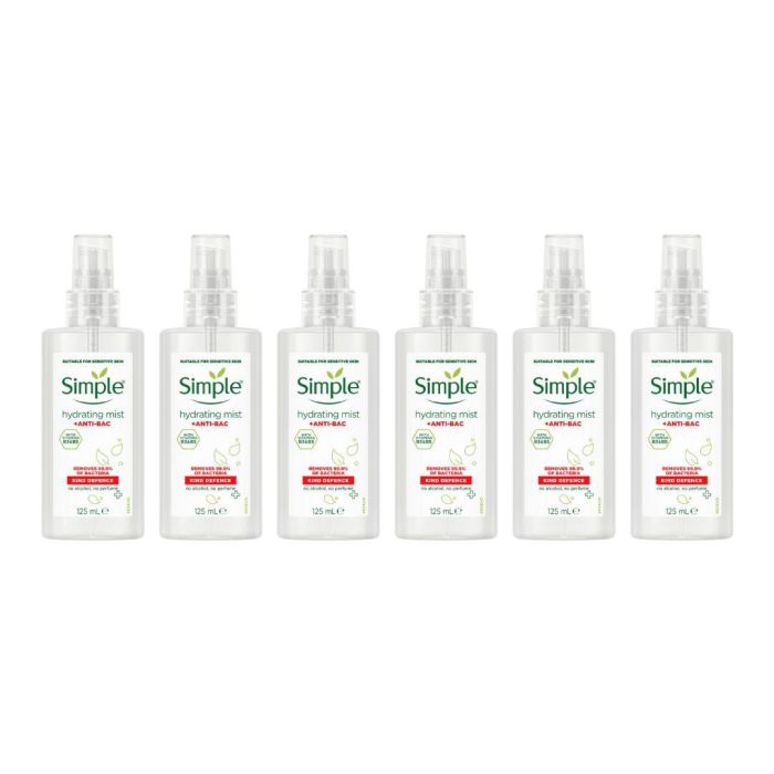 Simple Kind Defence Anti-bac Hydrating Mist Protection 125 ML - Pack of 6