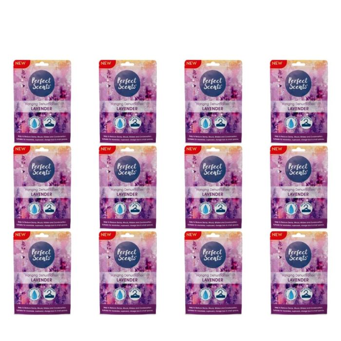 Perfect Scents Lavender Hanging Dehumidifier 180g - Pack of 12