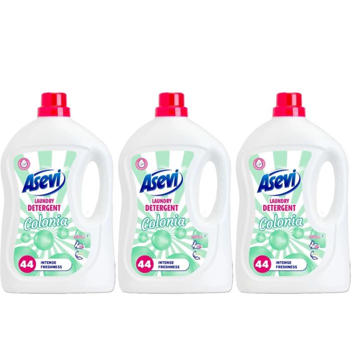 Asevi Colonia Laundry Liquid Detergent 2376ml - Pack of 3