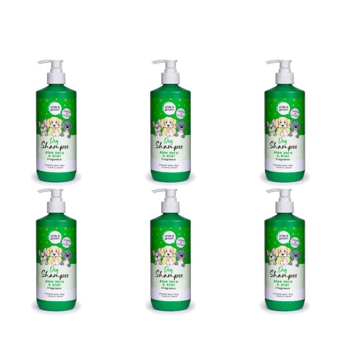 Pride & Groom Soothing & Nourishing Dog Shampoo 500ml - Pack of 6