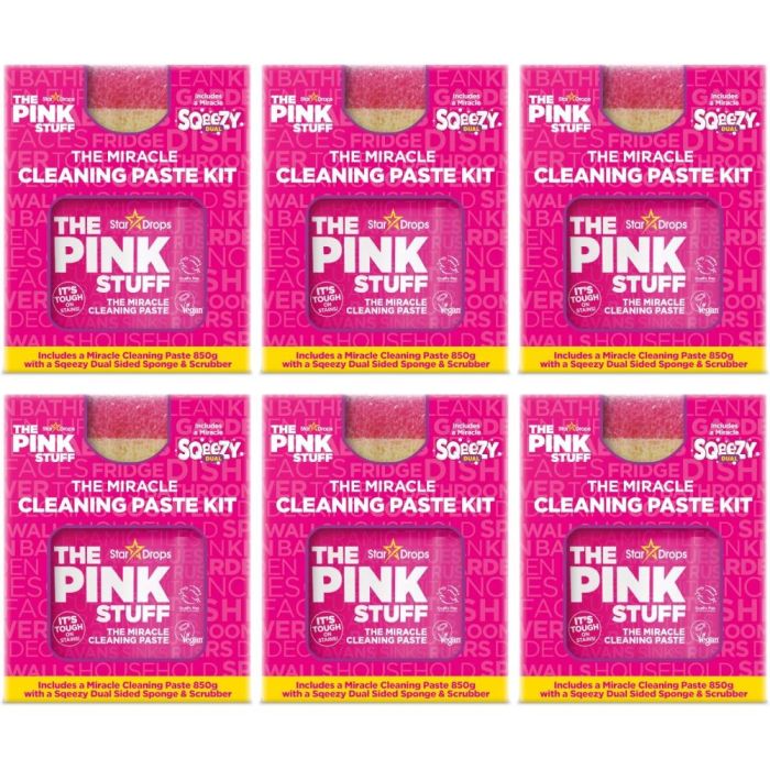 The Pink Stuff Cleaning Paste Kit 850g - Pack of 6