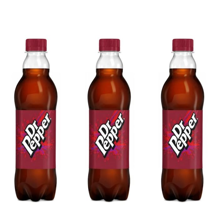 Dr Pepper Carbonated Soft Drink 500ml - Pack of 3