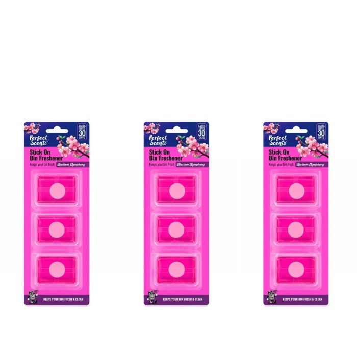 Perfect Scents Blossom Symphony Stick-On Bin Freshener 3 x 5g - Pack of 3
