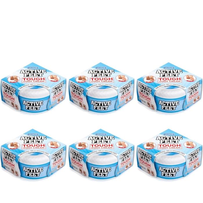 Nuage Active Feet Tough Foot Cream 150g - Pack of 6