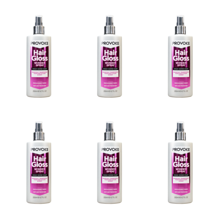 Provoke High Shine Gloss Wonder Hair Spray 200ml - Pack of 6