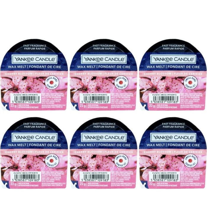 Yankee Candle Cherry Blossom Wax Melt 22g - Pack of 6