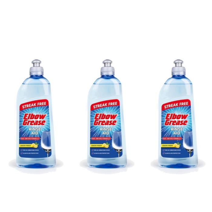 Elbow Grease Lemon Fresh Rinse Aid 500ml - Pack of 3