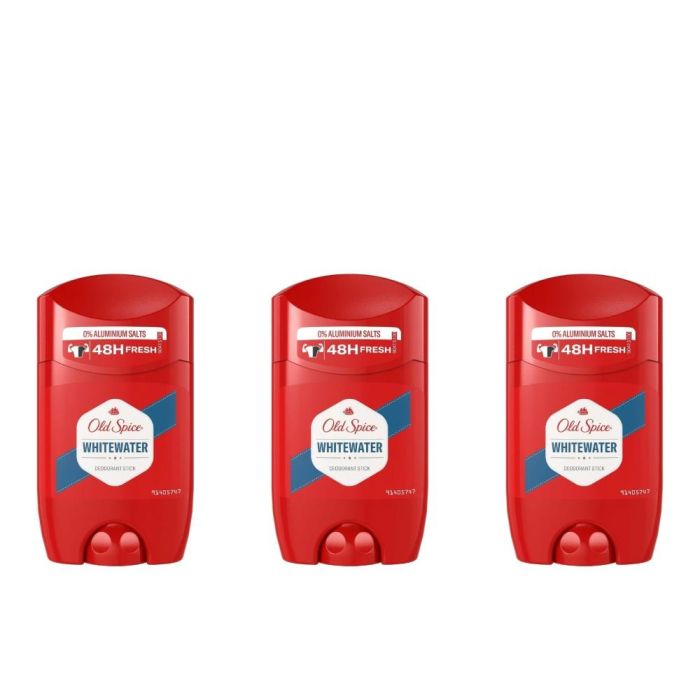 Old Spice Whitewater Deodorant Stick 50ml - Pack of 3