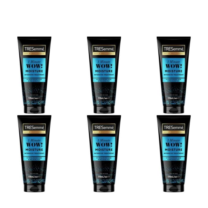 TRESemmé 1 Minute WOW Moisture Intensive Hair Treatment with Hyaluronic Acid & Pro-Bond Plex 170ml - Pack of 6