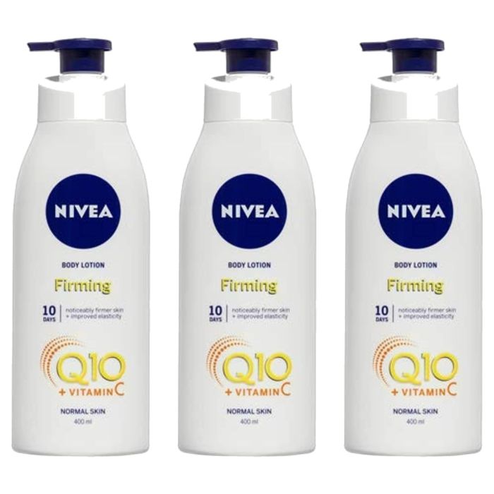 Nivea Q10 Firming Body Lotion 400ml - Pack of 3