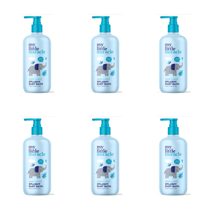 My Little Miracle Lightly Scented Splashy Baby Bath 500ml - Pack of 6