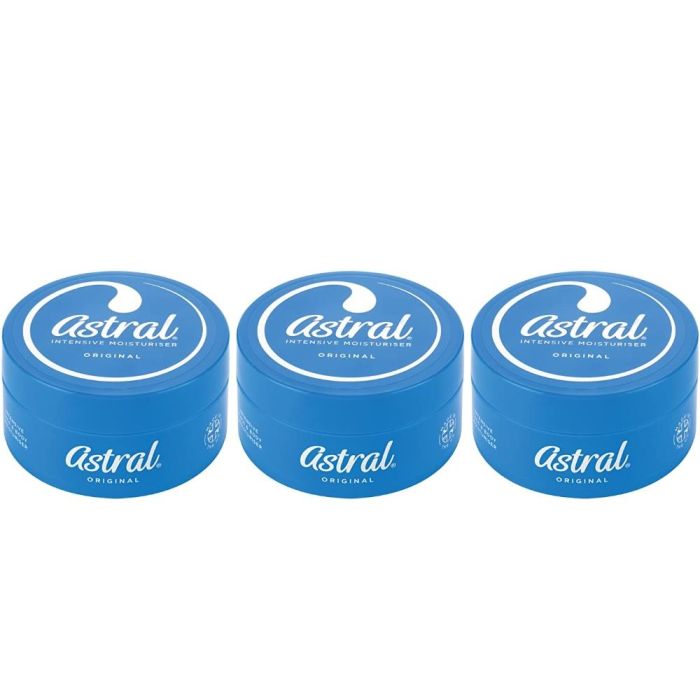 Astral Original Intensive Face & Body Moisturiser 200ml - Pack of 3