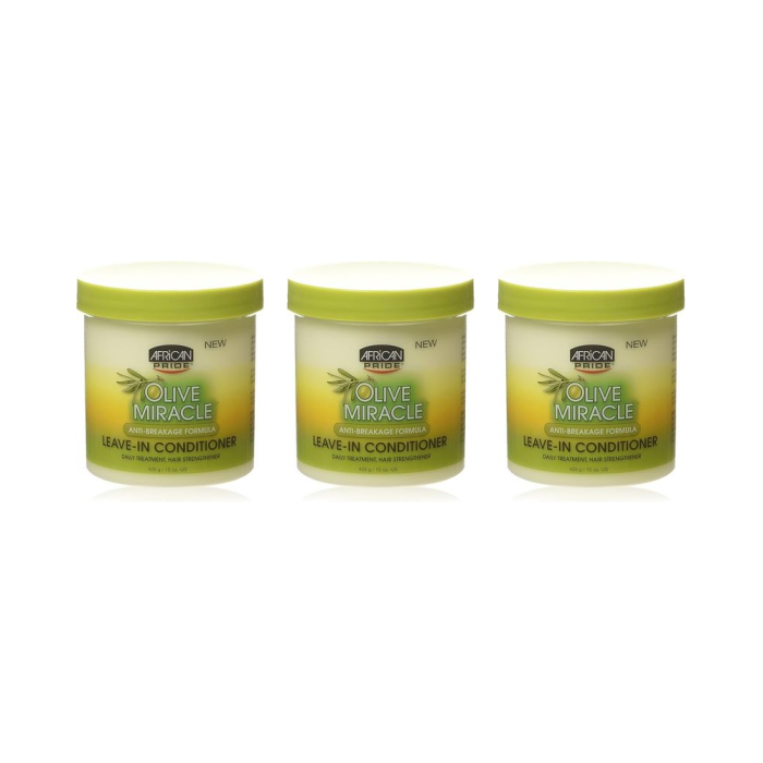 African Pride Anti-Breakage Leave-In Conditioner 15oz - Pack of 3