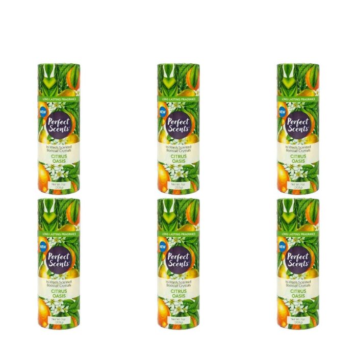 Perfect Scents Citrus Oasis In-Wash Scented Crystals 200g - Pack of 6
