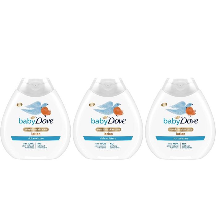 Dove Baby Rich Moisture Body Lotion 200ml - Pack of 3