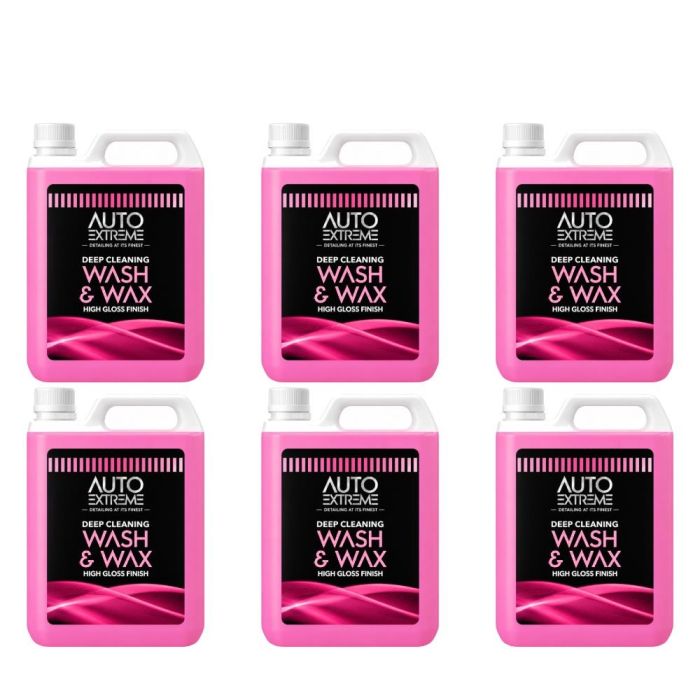 Auto Extreme Wash & Wax Deep Cleaning High Gloss Finish 3L - Pack of 6