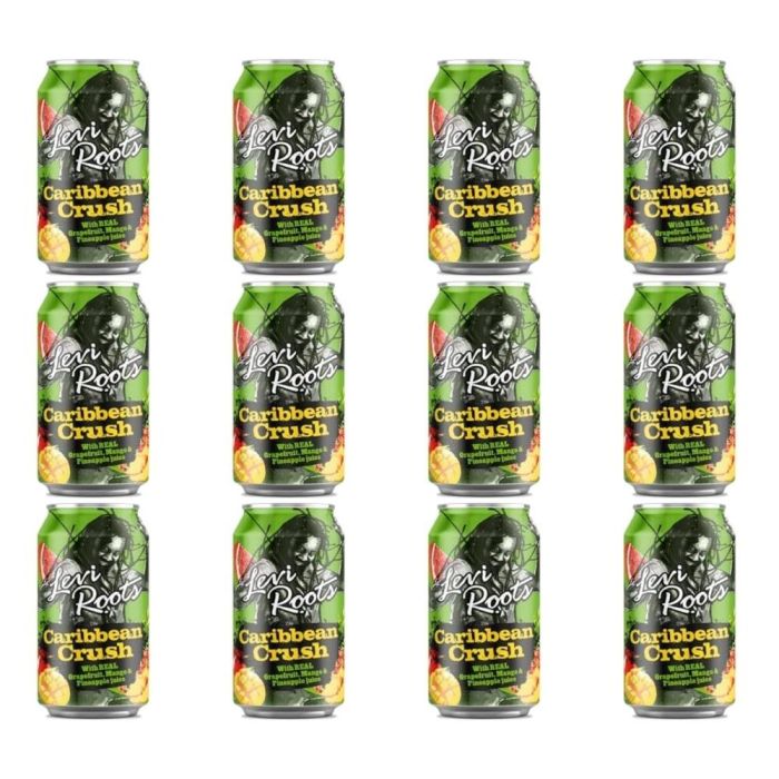 Levi Roots Caribbean Crush Sparkling Drink 330ml - Pack of 12