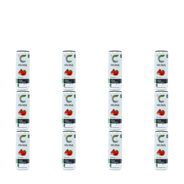 Celsius Sparkling Strawberry Watermelon Energy Drink 355ml - Pack of 12