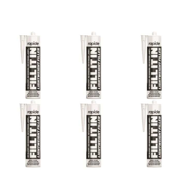 Rapide Fill It In Lightweight Filler 310ml - Pack of 6