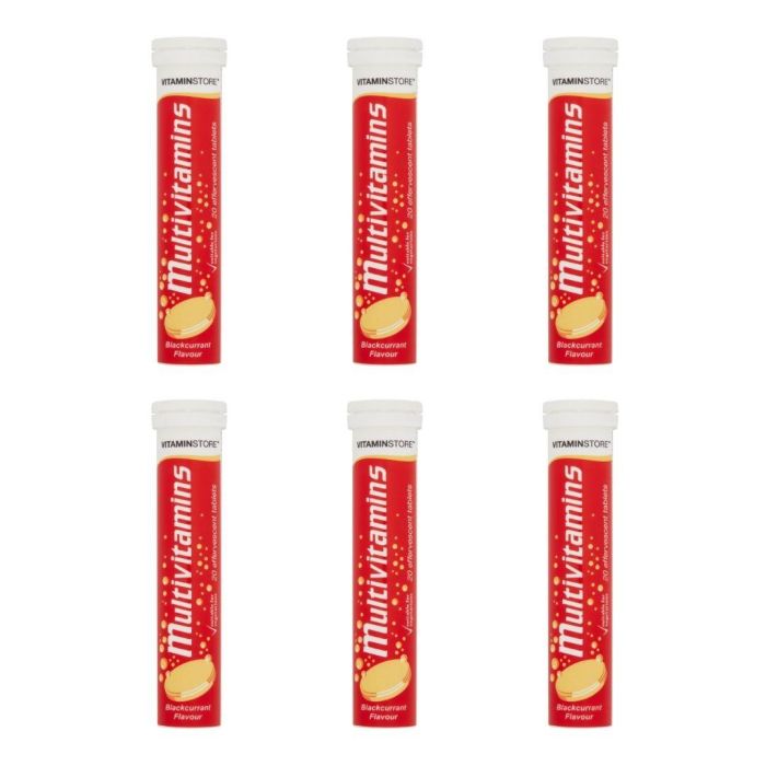 Vitamin Store Effervescent Multivitamin 20 Tablets - Pack of 6