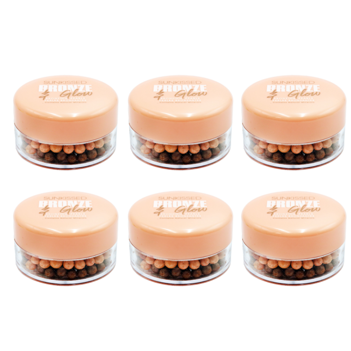 Sunkissed Bronzing Pearls Powder bronze and glow Skin 45 G - Pack of 6