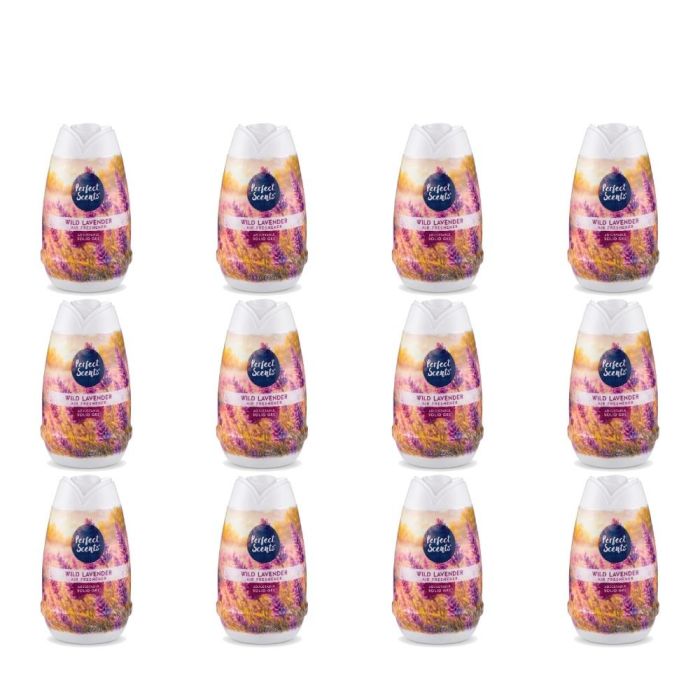 Perfect Scents Wild Lavender Adjustable Solid Gel Air Freshener 221g - Pack of 12