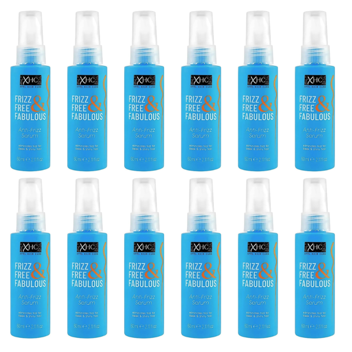 Xpel Frizz Free & Fabulous Anti-Frizz Hair Serum 60ml - Pack of 12