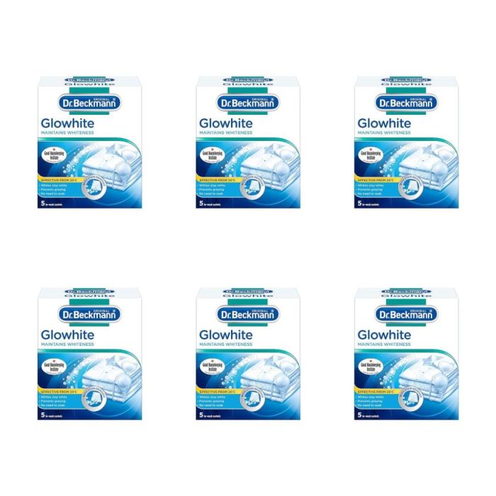 Dr Beckmann Glowhite Powder Stain Removal and Whitening 200g x 6