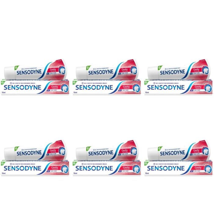 Sensodyne Cavity+Sensitivity Toothpaste 75ml - Pack of 6
