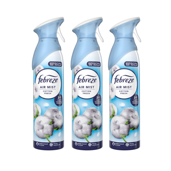 Febreze Air Mist Cotton Fresh Air Freshener 185ml bottle
