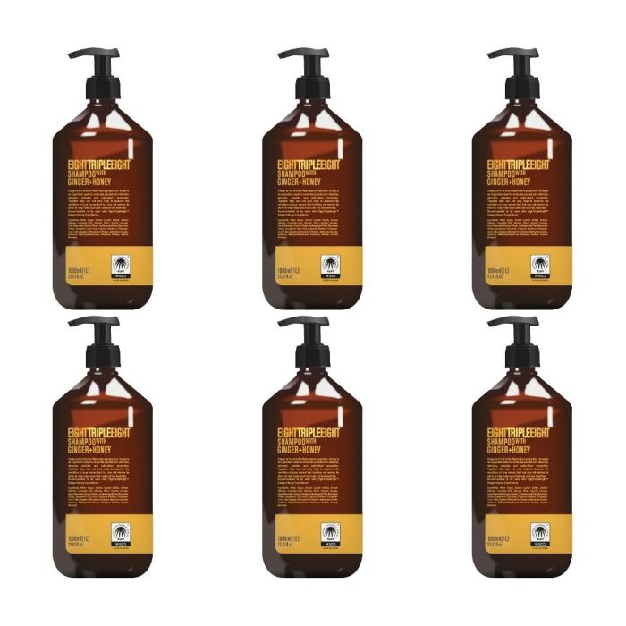 Eight Triple Eight Ginger & Honey Shampoo 1L - Pack of 6