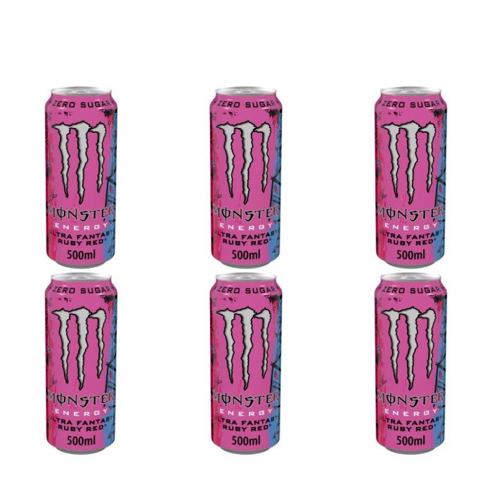 Monster Energy Ultra Fantasy Ruby Red Drink 500ml - Pack of 6