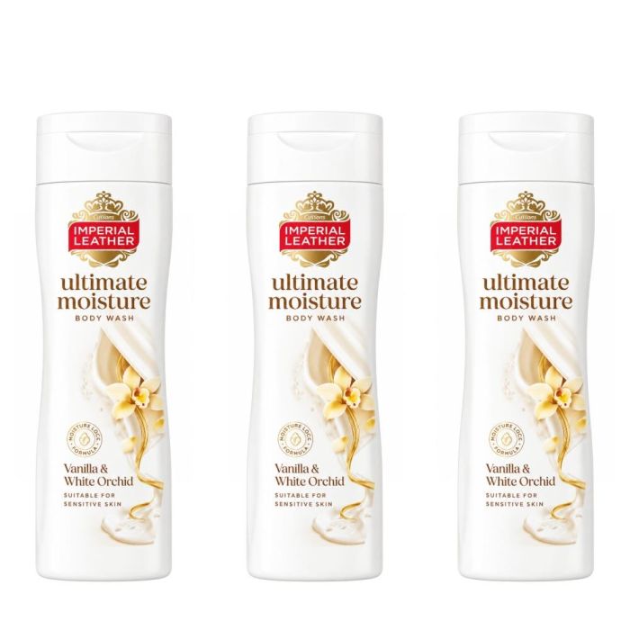 Imperial Leather Ultimate Moisture Vanilla & White Orchid Body Wash 225ml - Pack of 3