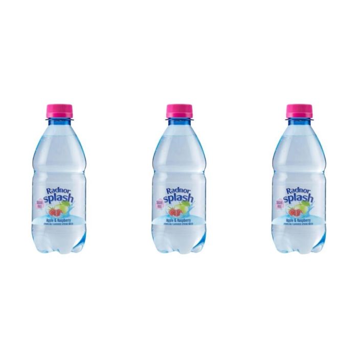 Radnor Splash Sparkling Apple & Raspberry Flavoured Water 330ml - Pack of 3