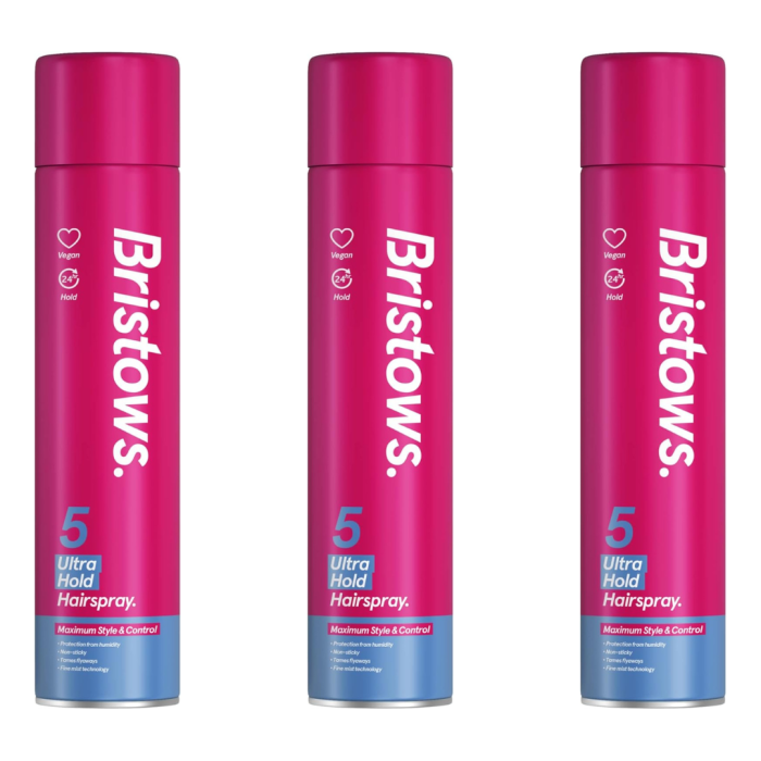 Bristows Ultra Hold Anti-Freeze Hairspray 400ml - Pack of 3