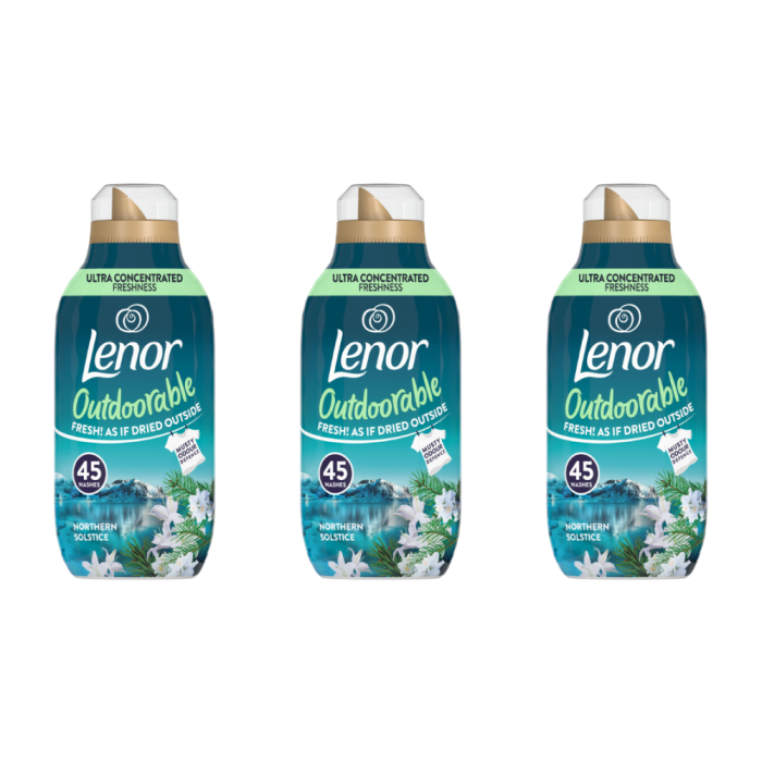 Lenor Outdoorable Fabric Softener Northern Solstice 45 Washes - Pack of 3