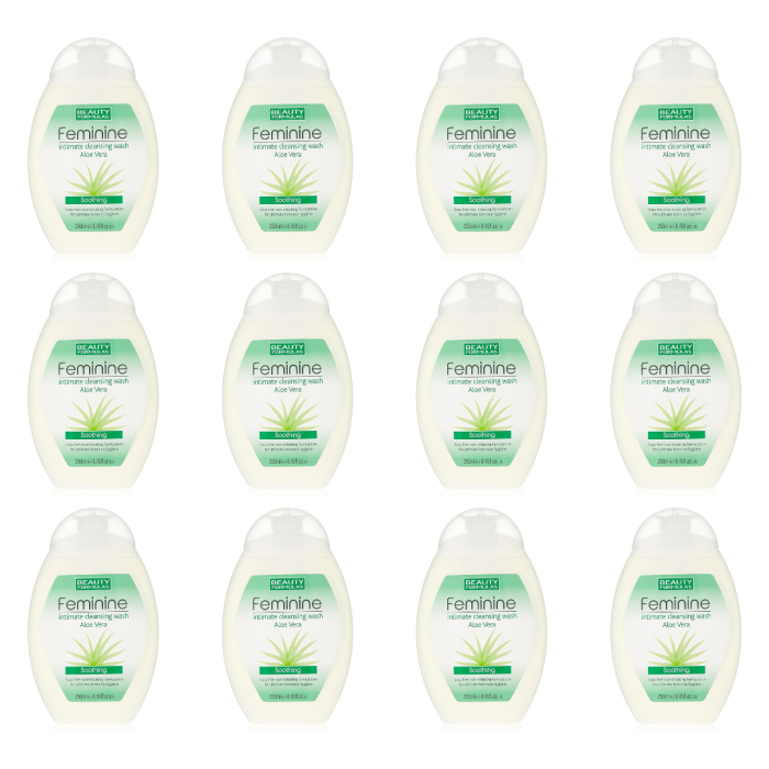 Beauty Formulas Aloe Vera Feminine Intimate Wash 250ml - Pack of 12