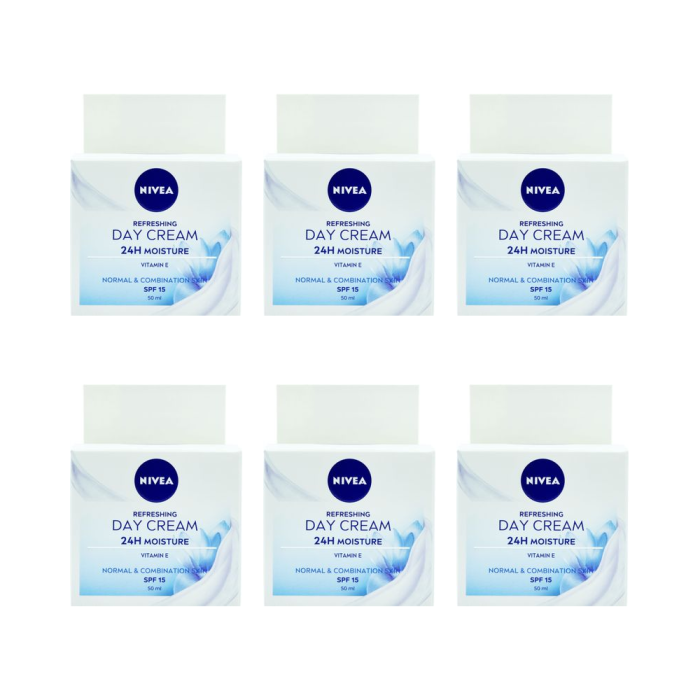 Nivea Refreshing Day Cream 50 ML - Pack of 6