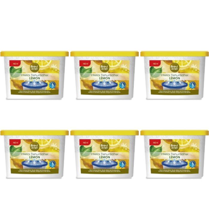 Perfect Scents Lemon Interior Dehumidifier 500ml - Pack of 6
