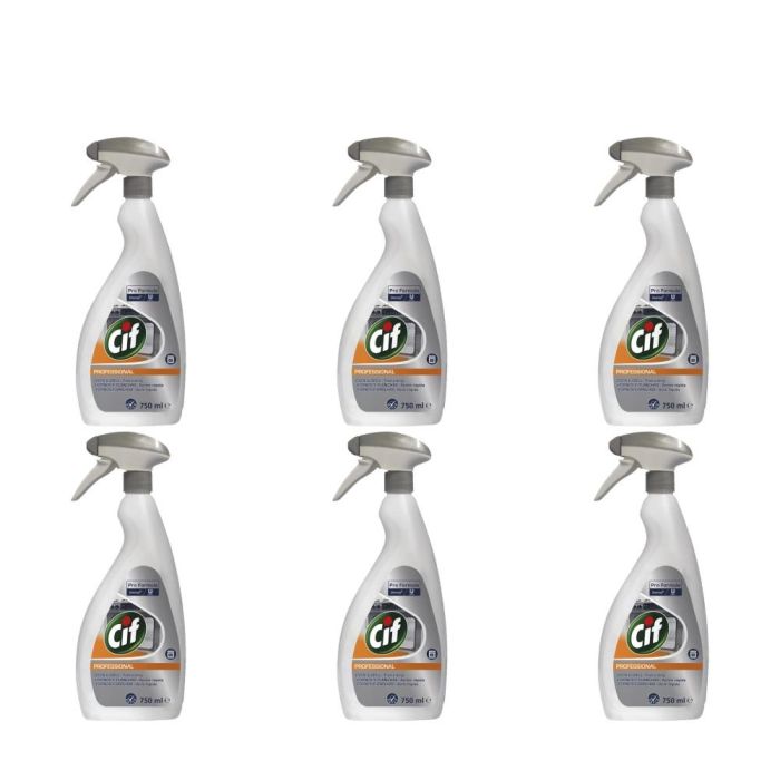Cif Professional Formula Oven & Grill Cleaner 750ml - Pack of 6