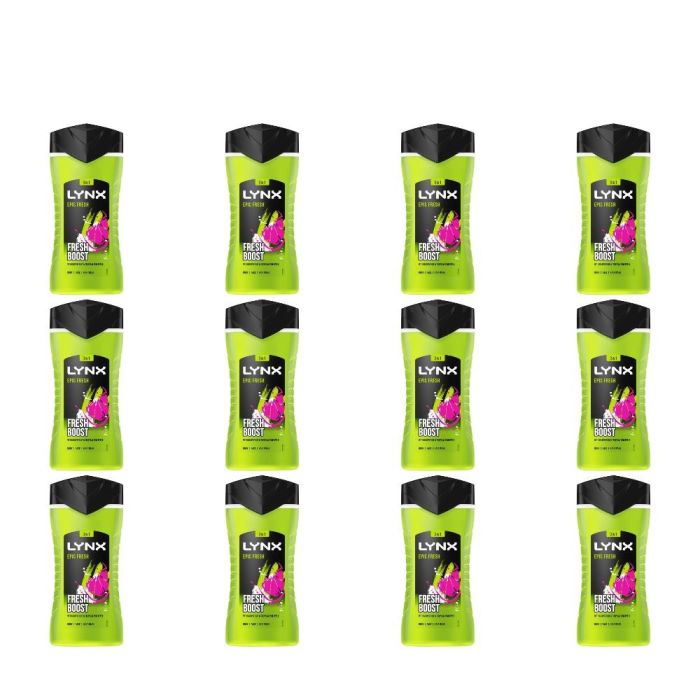 Lynx Epic Fresh 3-In-1 Shower Gel 225ml - Pack of 12