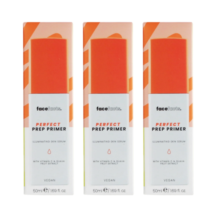 Face Facts Perfect Prep Primer Illuminating Skin Serum 50ml - Pack of 3