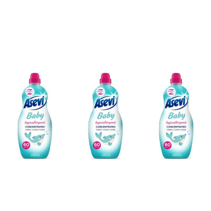 Asevi Baby Fabric Conditioner Softener 1380ml - Pack of 3