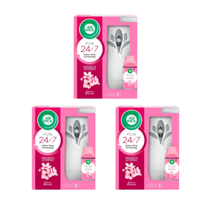 Air Wick Freshmatic AutoSpray Cherry Blossom 250ml - Pack of 3