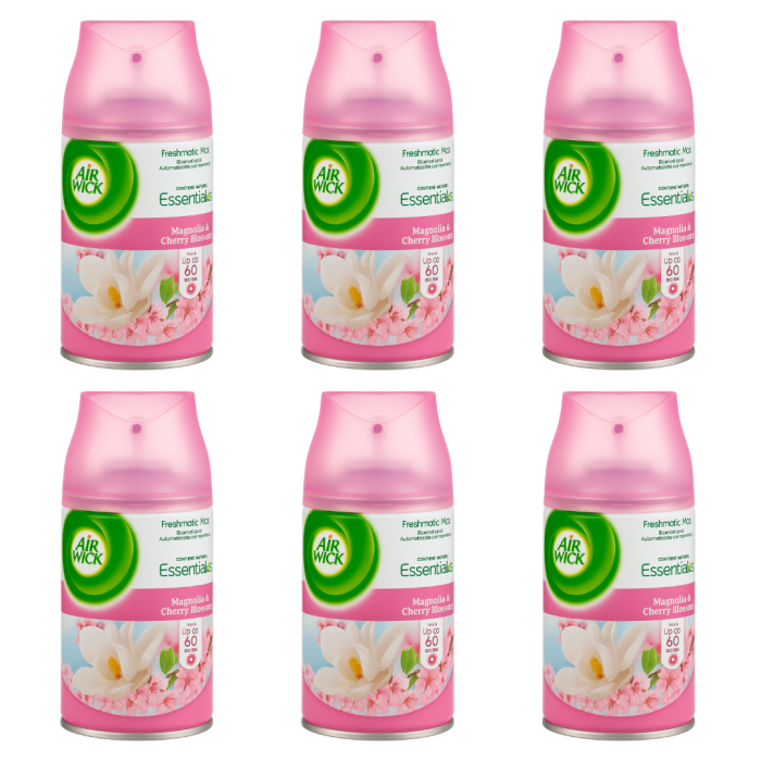 Air Wick Freshmatic Max Refill – Magnolia & Cherry Blossom 250ml - Pack of 6