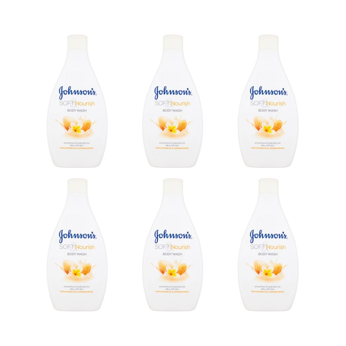 Johnson's Soft & Nourish Bodywash 400 ML - Pack of 6