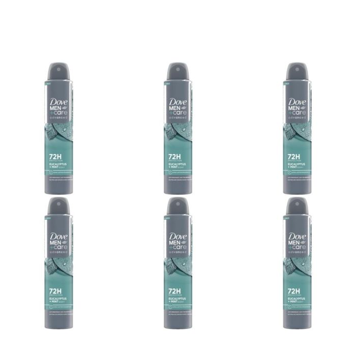 Dove Men+Care Eucalyptus Mint Antiperspirant Spray 250ml - Pack of 6