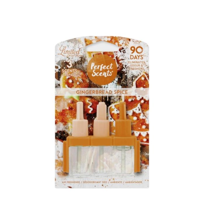Perfect Scents Gingerbread Spice Air Freshener 3 Refill 20ml Per Pack

